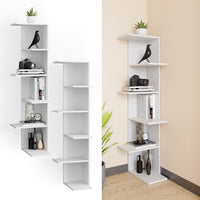 Vicco Scaffale angolare Bianco 37 x 140.1 cm