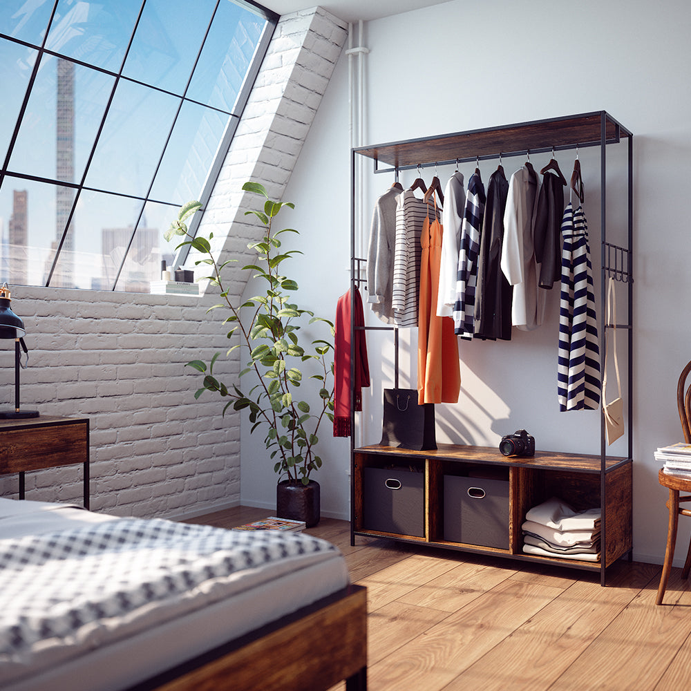 Vicco Armadio multifunzione Rovere rustico 119.5 x 189 cm