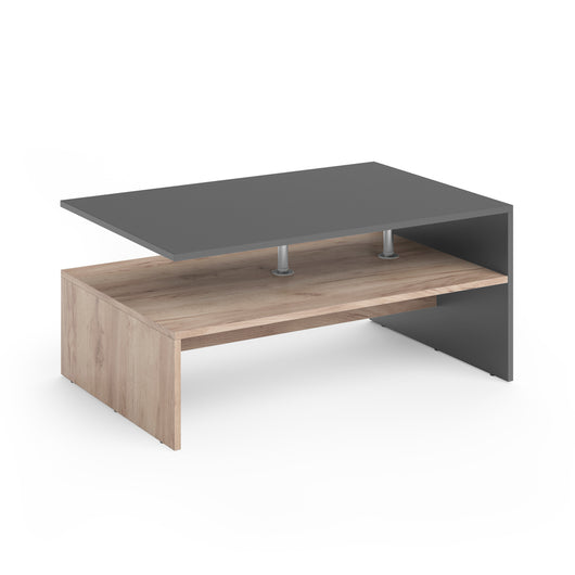 Vicco Tavolino da salotto Rovere antracite/sabbia 90 x 60 cm