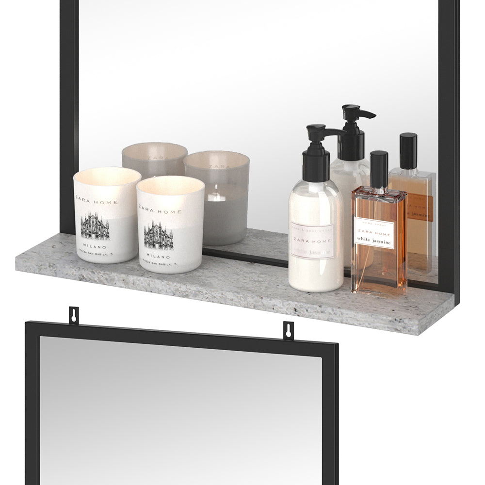 Vicco Specchio bagno Calcestruzzo 50 x 60 cm