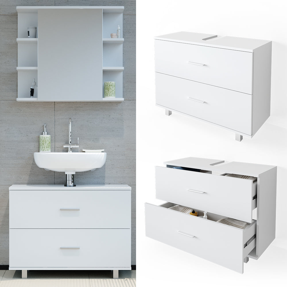 Vicco Mobile sottolavabo per bagno Bianco 80 x 60.8 cm