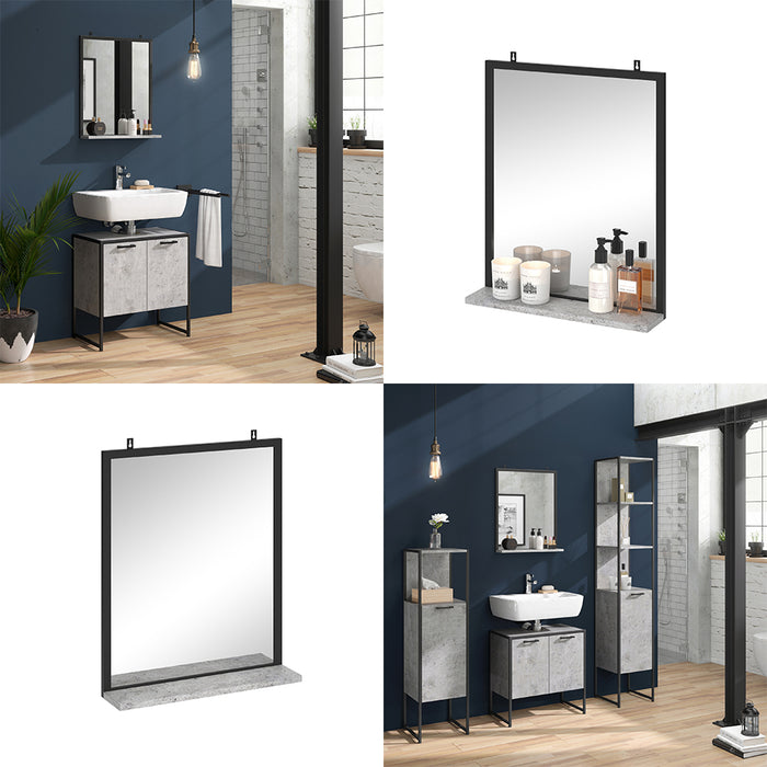 Vicco Specchio bagno Calcestruzzo 50 x 60 cm