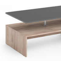 Vicco Tavolino da salotto Rovere antracite/sabbia 90 x 60 cm