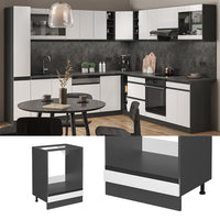 Vicco Mobile per forno da incasso Bianco 60 cm PL Marmo