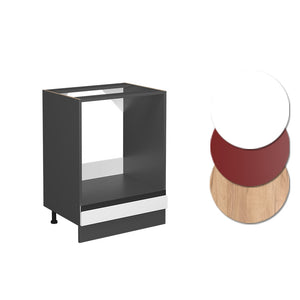 Vicco Mobile per forno da incasso Bianco 60 cm PL Marmo