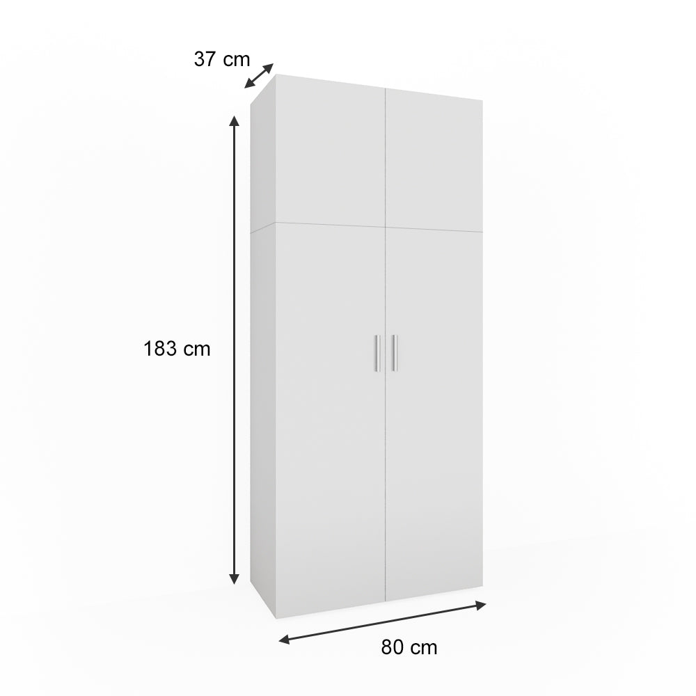 Vicco Scaffale per file Bianco 80 x 182.4 cm