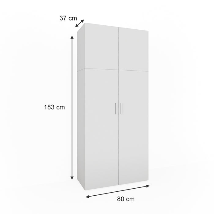 Vicco Scaffale per file Bianco 80 x 182.4 cm