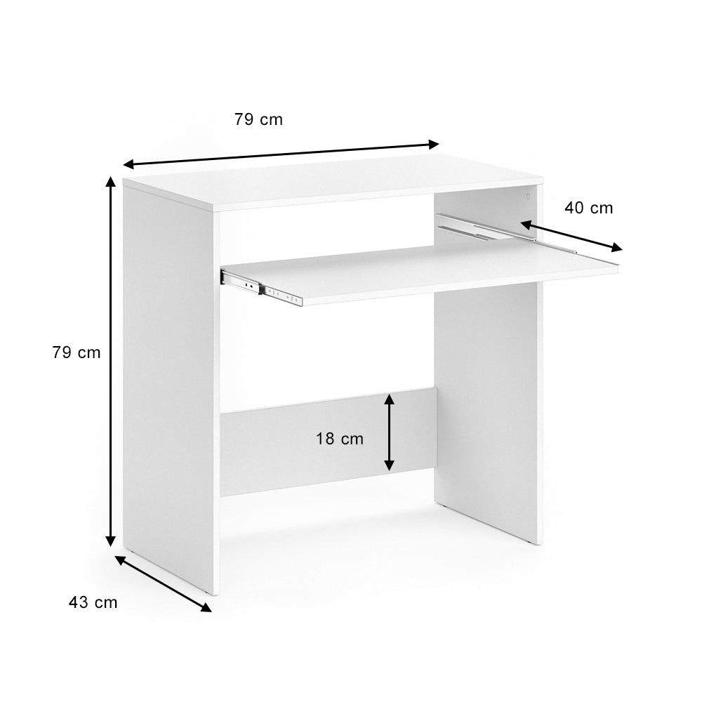 Vicco Scrivania Bianco 79 x 43 cm