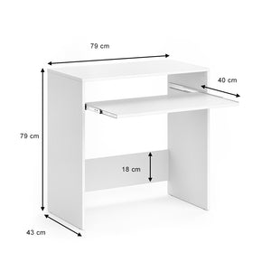 Vicco Scrivania Bianco 79 x 43 cm