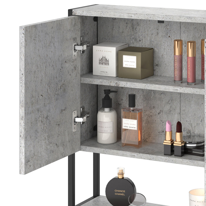 Vicco Specchio contenitore bagno Calcestruzzo 60 x 60.6 cm