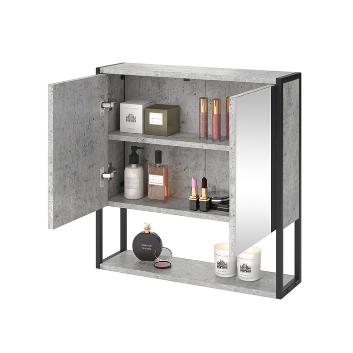 Vicco Specchio contenitore bagno Calcestruzzo 60 x 60.6 cm