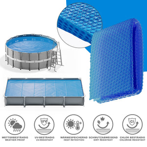 OK-Living Telo termico piscina Blu 300 cm Robusto telone My Solar da 400µ