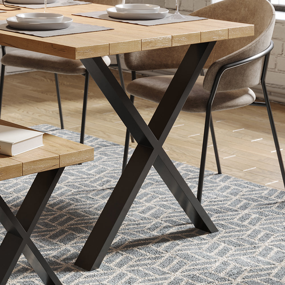 Vicco Gambe per tavolo Nero 70 x 72 cm Forma a X