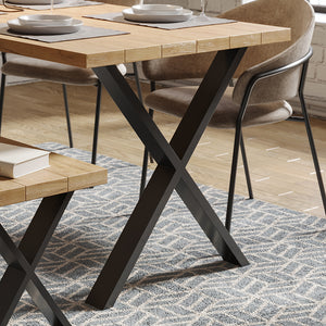 Vicco Gambe per tavolo Nero 70 x 72 cm Forma a X