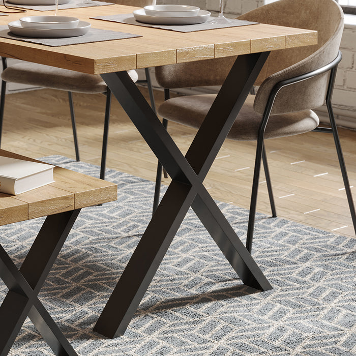 Vicco Gambe per tavolo Nero 70 x 72 cm Forma a X