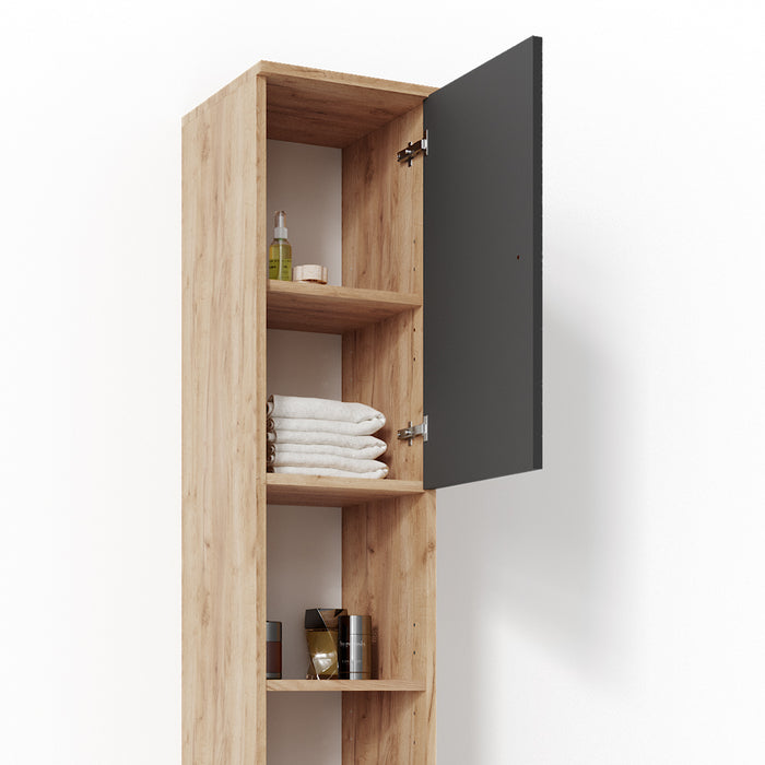 Vicco Mobile bagno alto Rovere 30 x 190 cm