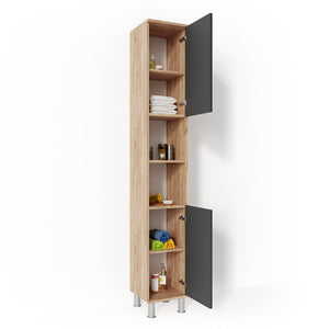 Vicco Mobile bagno alto Rovere 30 x 190 cm