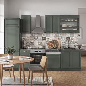 Vicco Cucina componibile Verde-oro Country House/Antracite 300 cm , PL Antracite