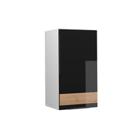 Vicco Mobile bagno Rovere nero lucido/bianco 40 x 72 cm