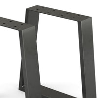 Vicco Gambe per tavolo Nero 40 x 42 cm Trapezoidale