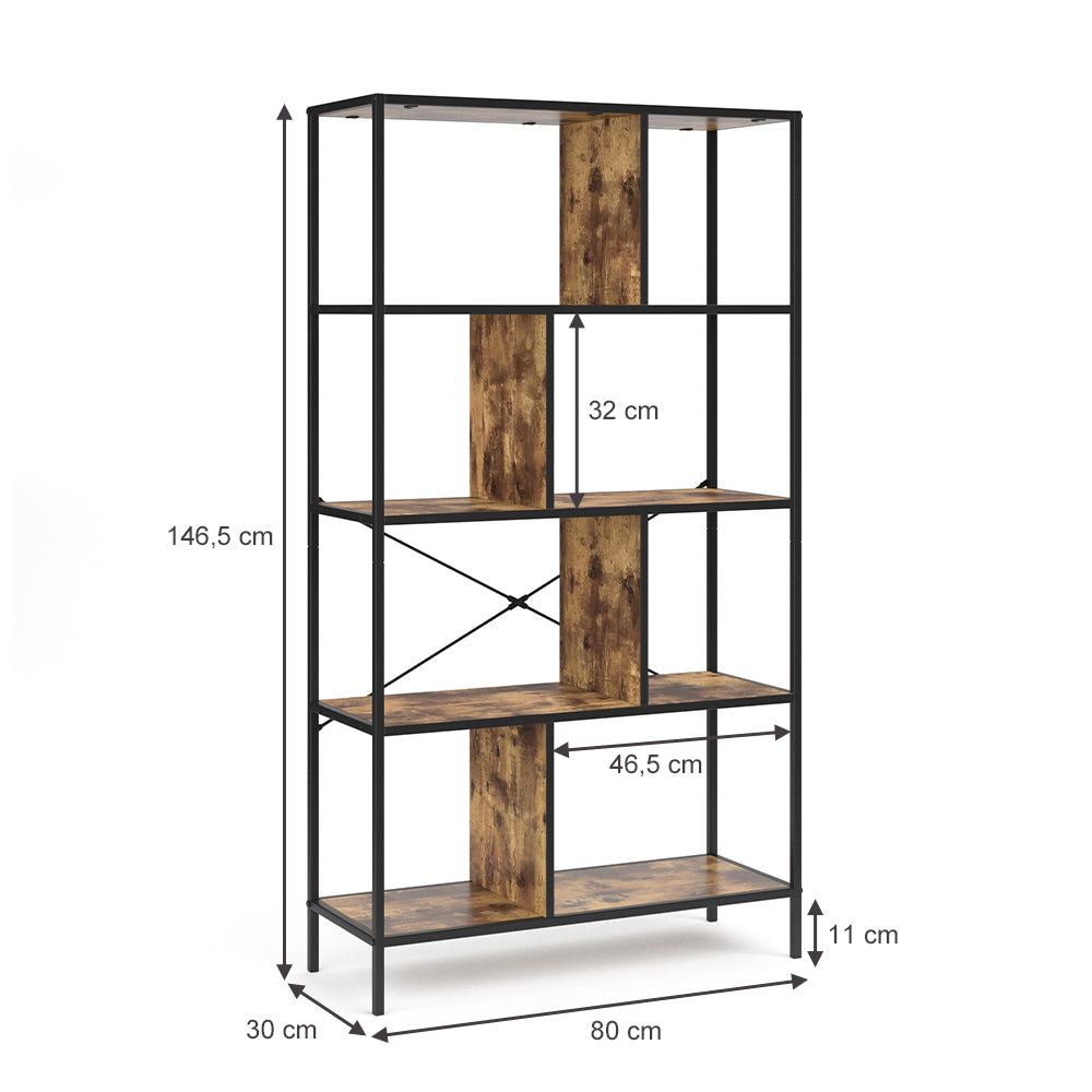 Vicco Divisorio per ambienti Legno antico 80 x 146 cm