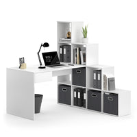 Vicco Scrivania angolare Bianco 139 x 142.4 cm