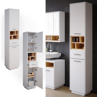 Vicco Mobile bagno alto Bianco 38 x 190 cm