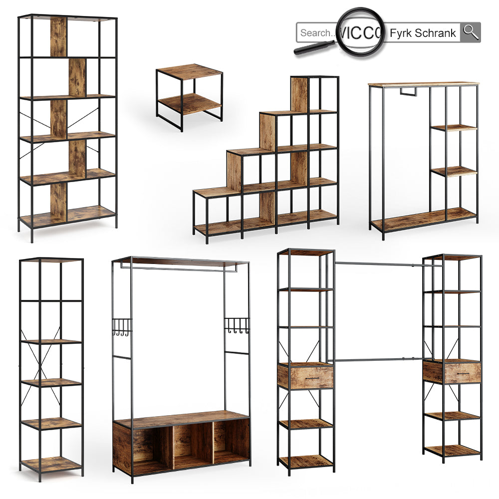 Vicco Armadio da ingresso Rovere rustico 65 x 175 cm