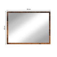 Vicco Specchio bagno Rovere rustico 45 x 60 cm