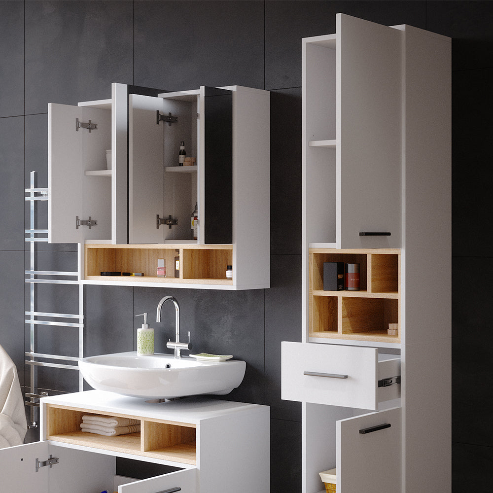 Vicco Mobile bagno alto Bianco 38 x 190 cm