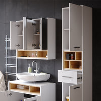 Vicco Mobile bagno alto Bianco 38 x 190 cm