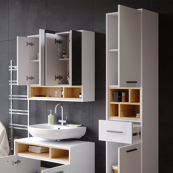 Vicco Mobile bagno alto Bianco 38 x 190 cm