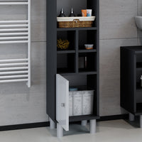 Vicco Mobiletto bagno Bianco lucido 30 x 130.6 cm porta piccola