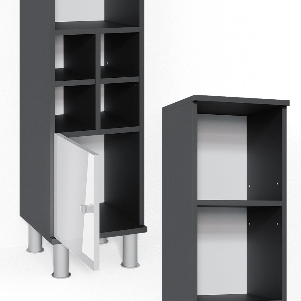 Vicco Mobiletto bagno Bianco lucido 30 x 130.6 cm porta piccola