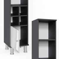 Vicco Mobiletto bagno Bianco lucido 30 x 130.6 cm porta piccola