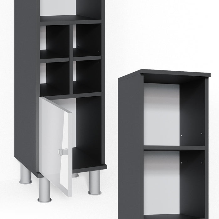 Vicco Mobiletto bagno Bianco lucido 30 x 130.6 cm porta piccola