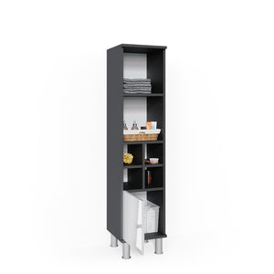 Vicco Mobiletto bagno Bianco lucido 30 x 130.6 cm porta piccola