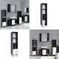 Vicco Mobiletto bagno Bianco lucido 30 x 130.6 cm porta piccola