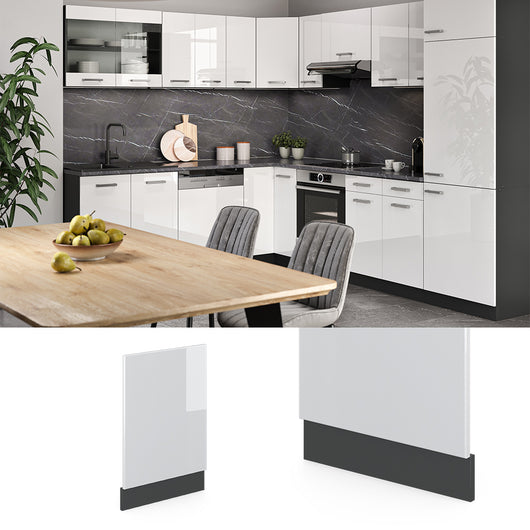 Vicco Pannello frontale Bianco lucido 45 cm senza piano di lavoro