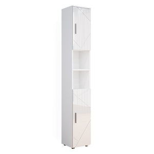 Vicco Mobile bagno alto Bianco lucido 30 x 192 cm