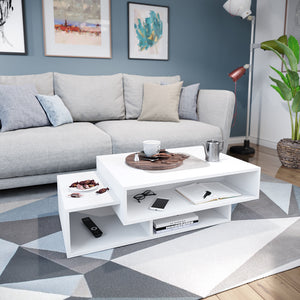 Vicco Tavolino da salotto Bianco 105 x 60 cm