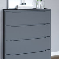 Vicco Credenza Antracite 48 x 101.6 cm con 4 cassetti