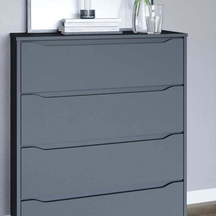 Vicco Credenza Antracite 48 x 101.6 cm con 4 cassetti