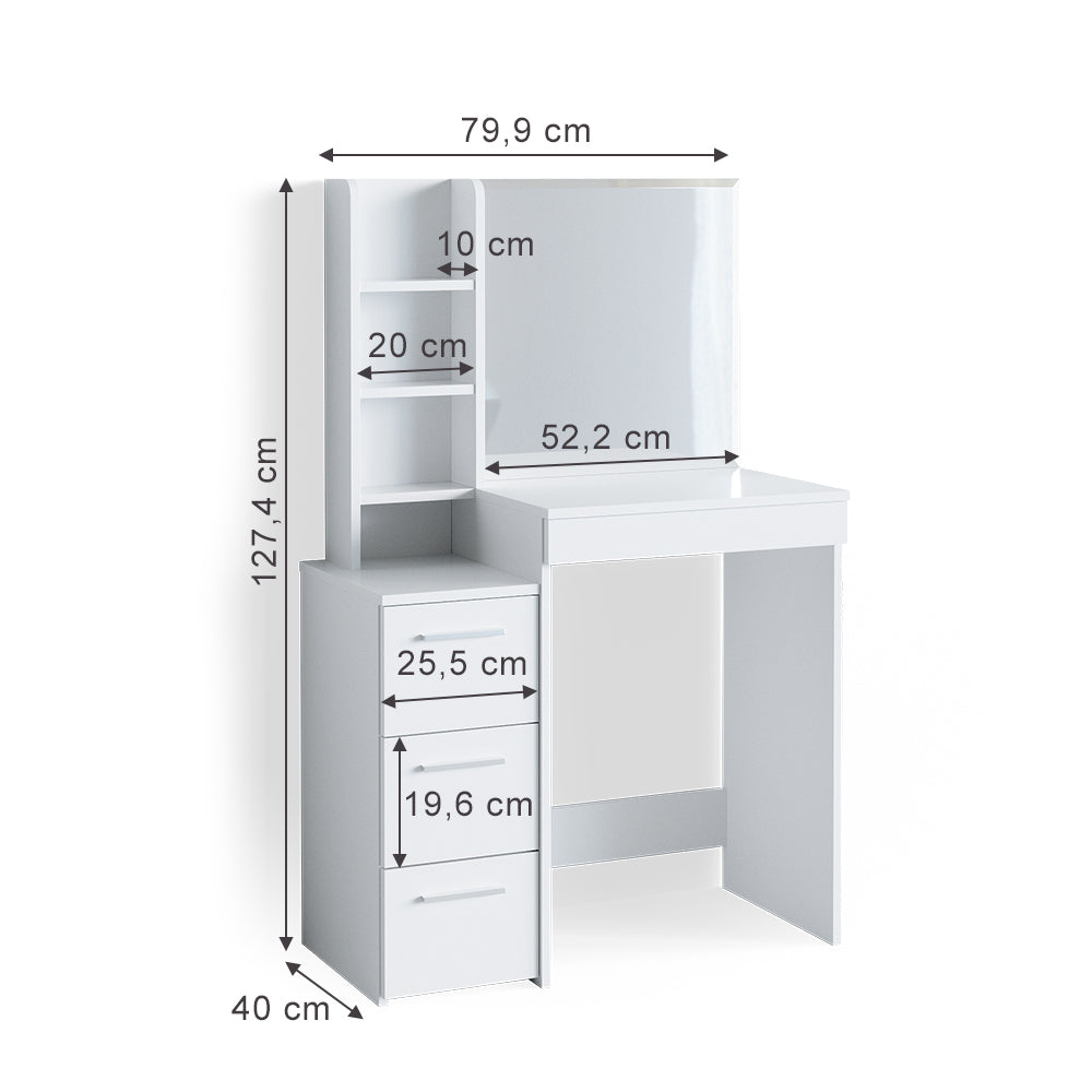 Vicco  Tavolo  da  toeletta  Bianco  40  cm