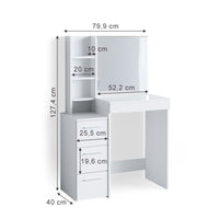 Vicco  Tavolo  da  toeletta  Bianco  40  cm