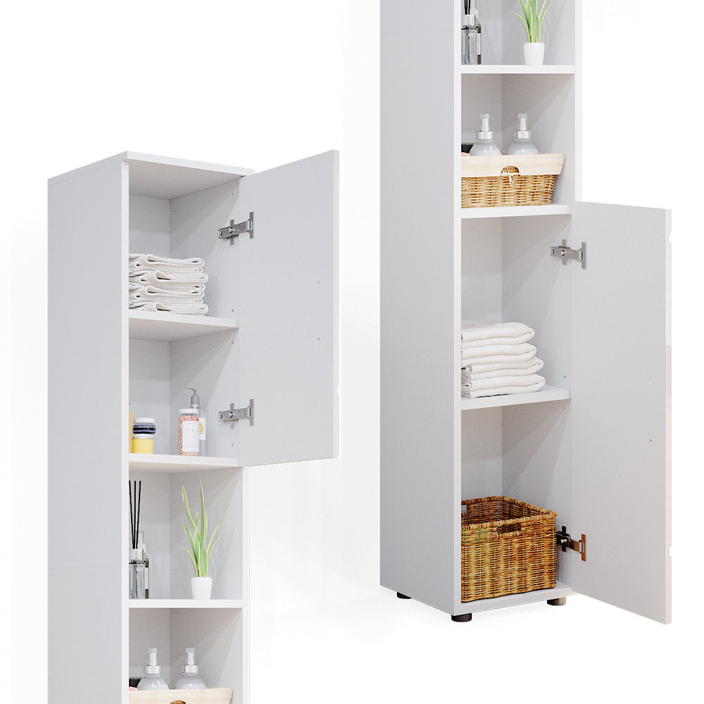 Vicco Mobile bagno alto Bianco lucido 30 x 192 cm