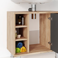 Vicco Mobile sottolavabo per bagno Antracite/quercia dorata 60 x 54 cm