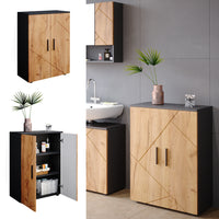 Vicco Mobiletto bagno Antracite/quercia dorata 60 x 81 cm