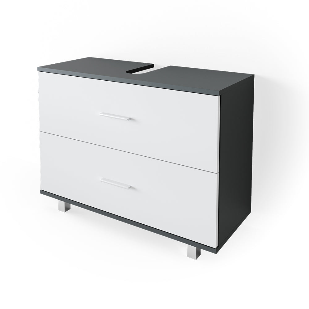 Vicco Mobile sottolavabo per bagno Antracite/bianco 80 x 60.8 cm