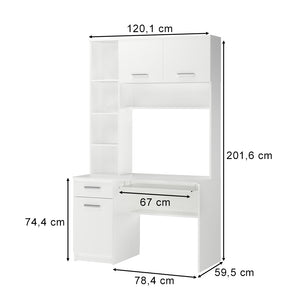 Vicco Scrivania Bianco 120.1 x 59.5 cm